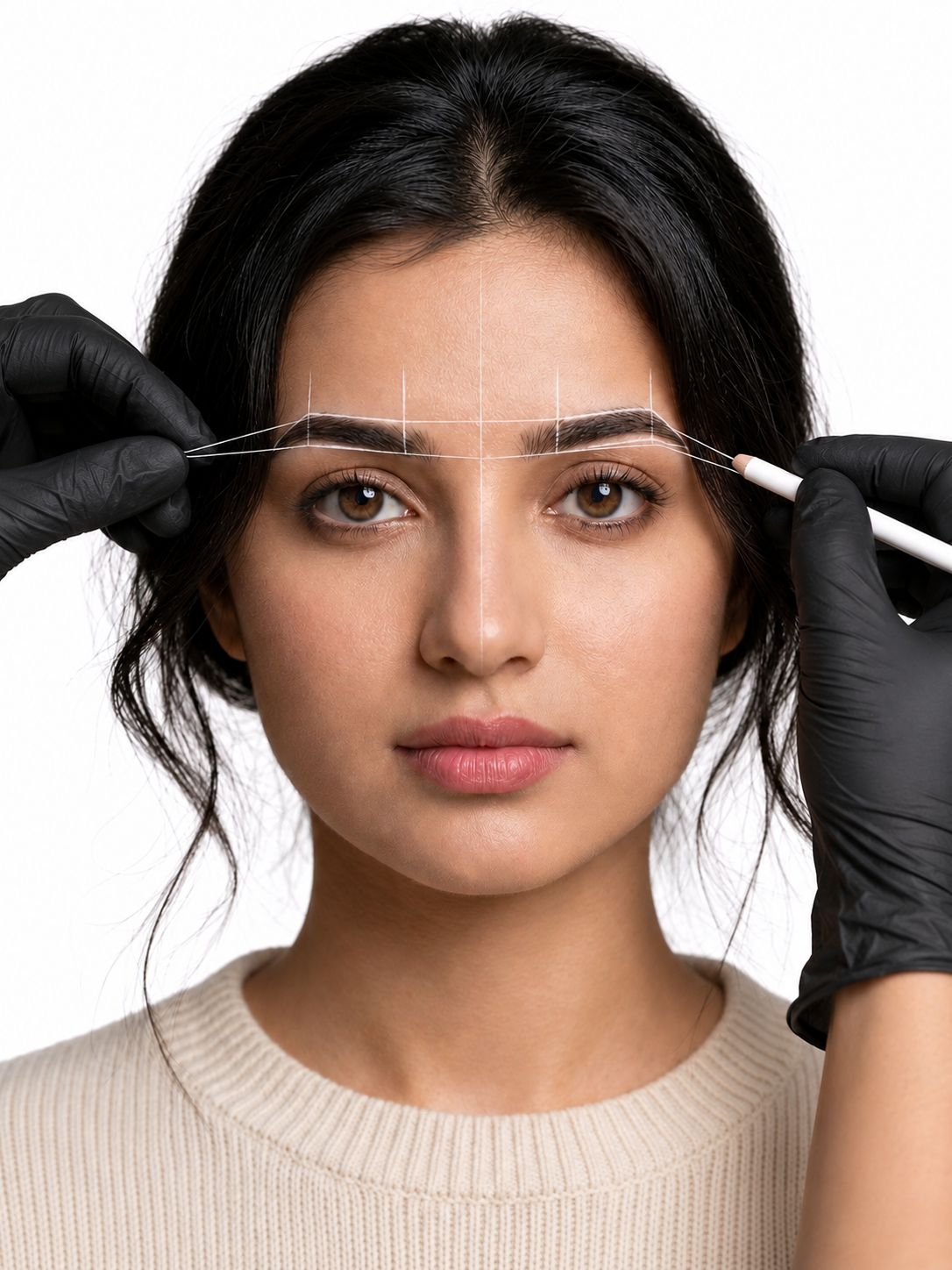 Custom Brow Design — Sketching the natural brow shape