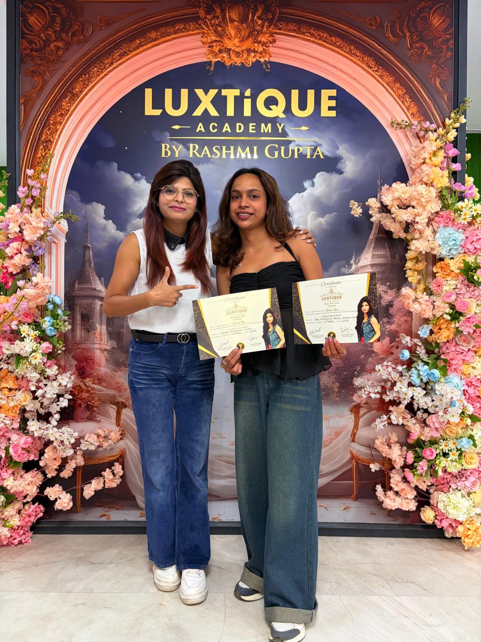 Nidhi Raj — Luxtique Master Nail Course + Eyelash Course + PMU Course graduate from Patna