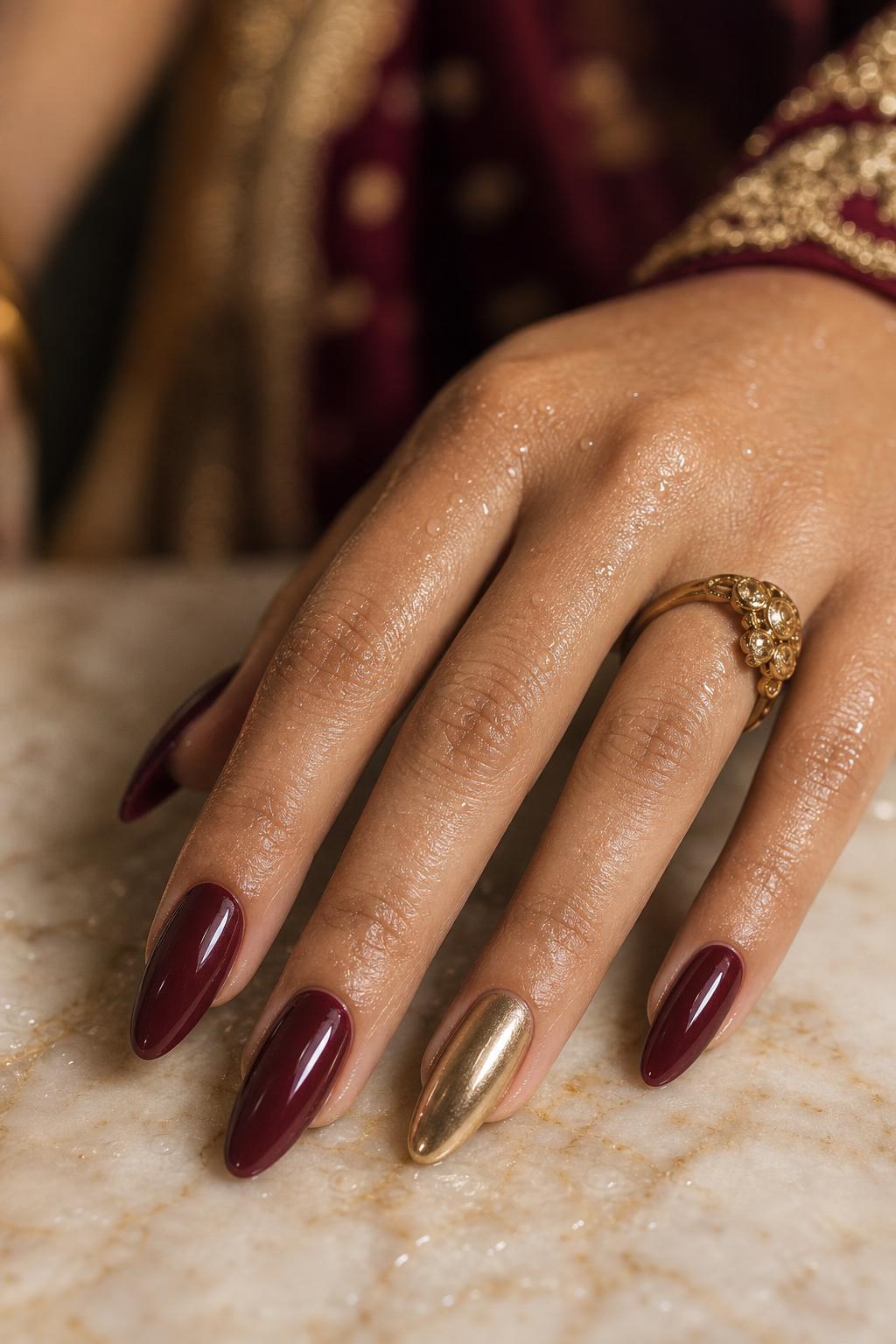 Nail Extension close-up