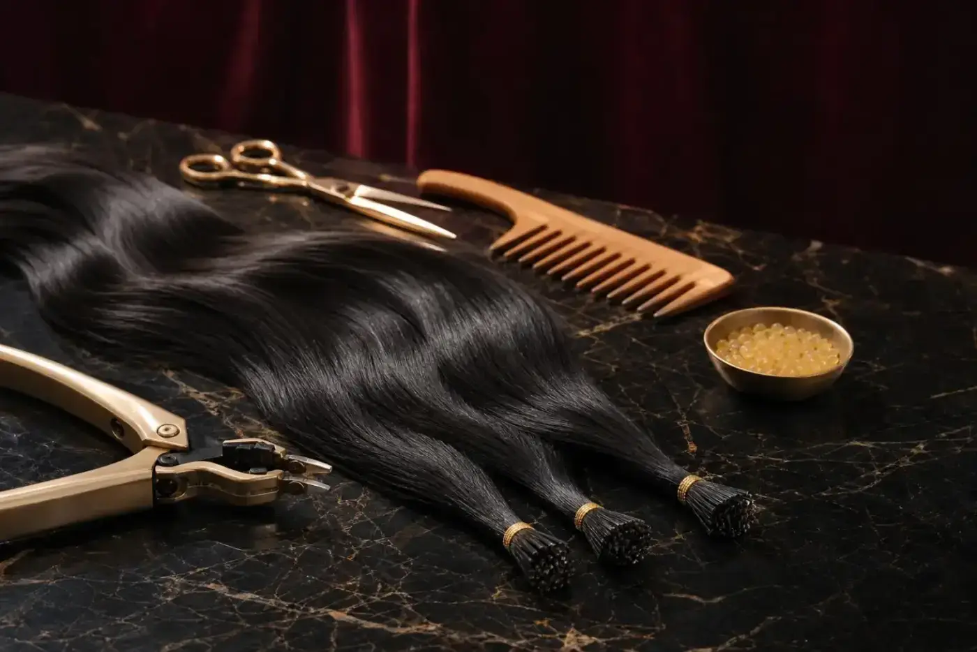 Hair Extensions training at Luxtique Academy
