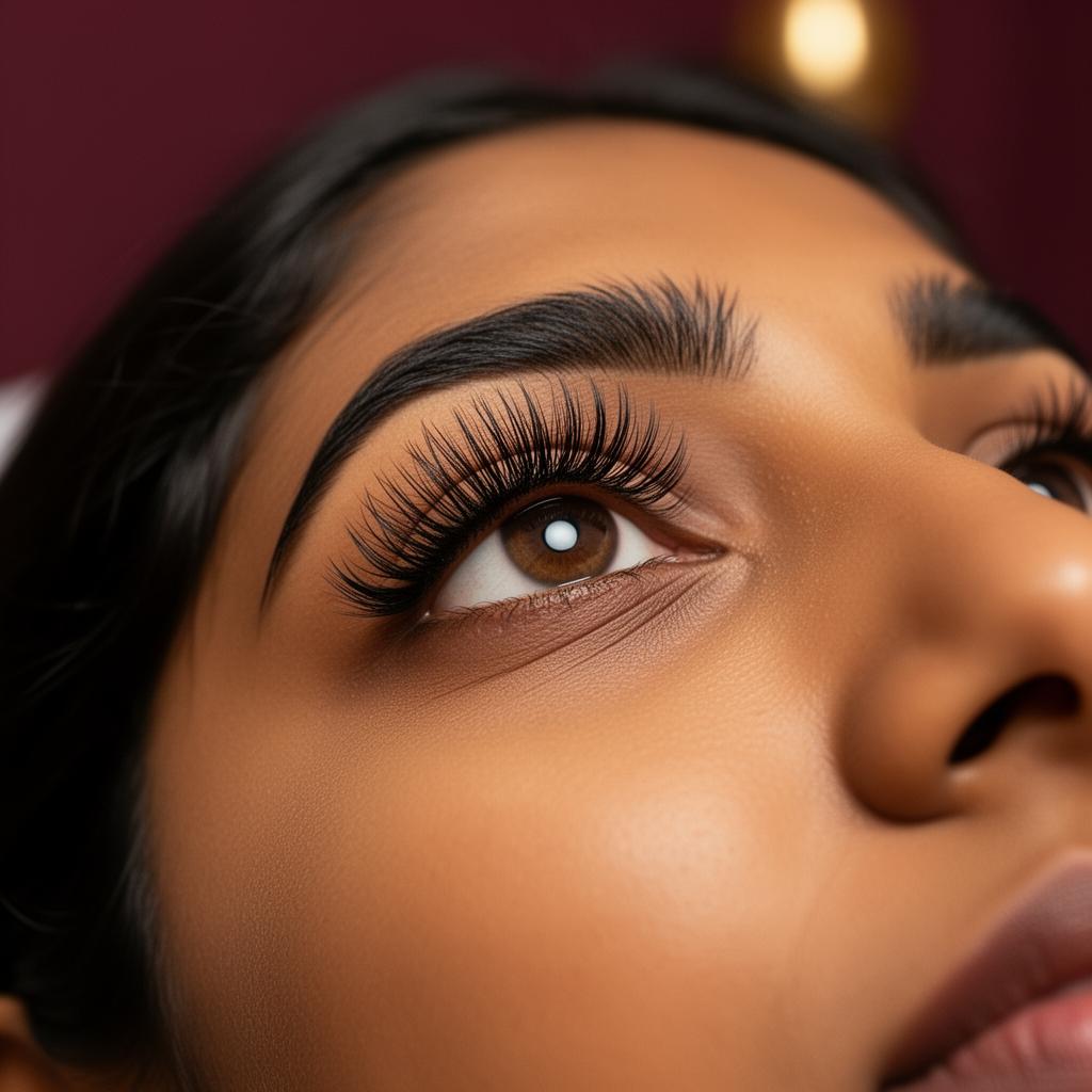 Classic lash extensions result at Luxtique