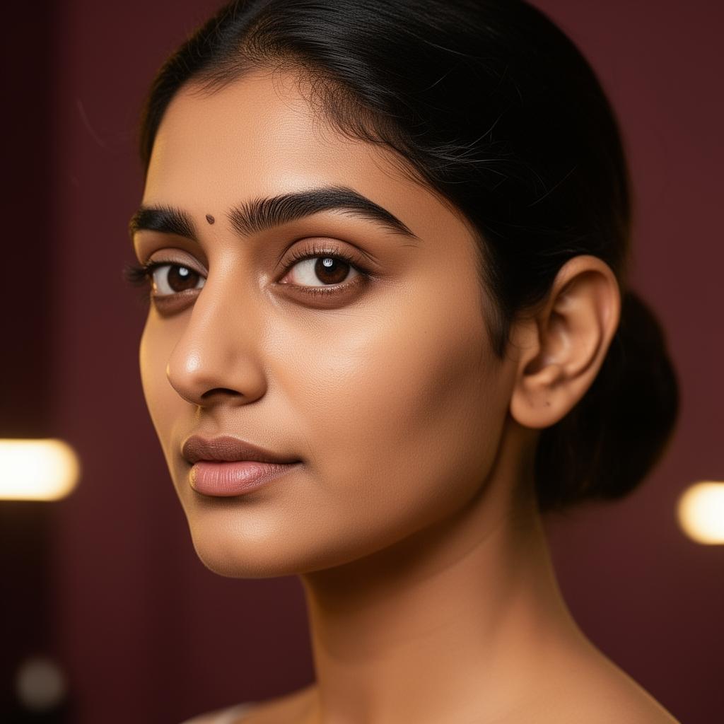 Sparse natural eyebrows before microblading at Luxtique