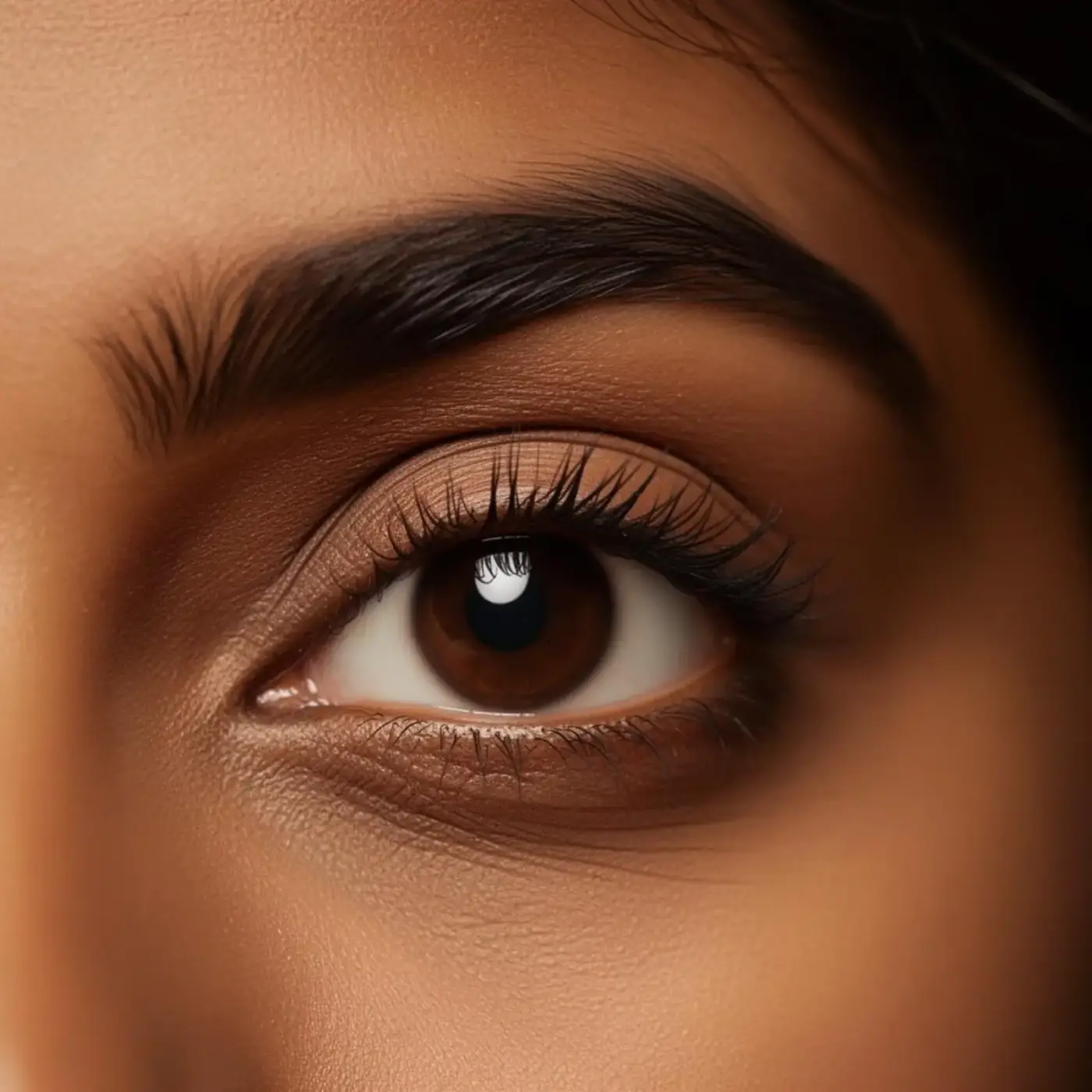 Bare lashline before PMU eyeliner enhancement