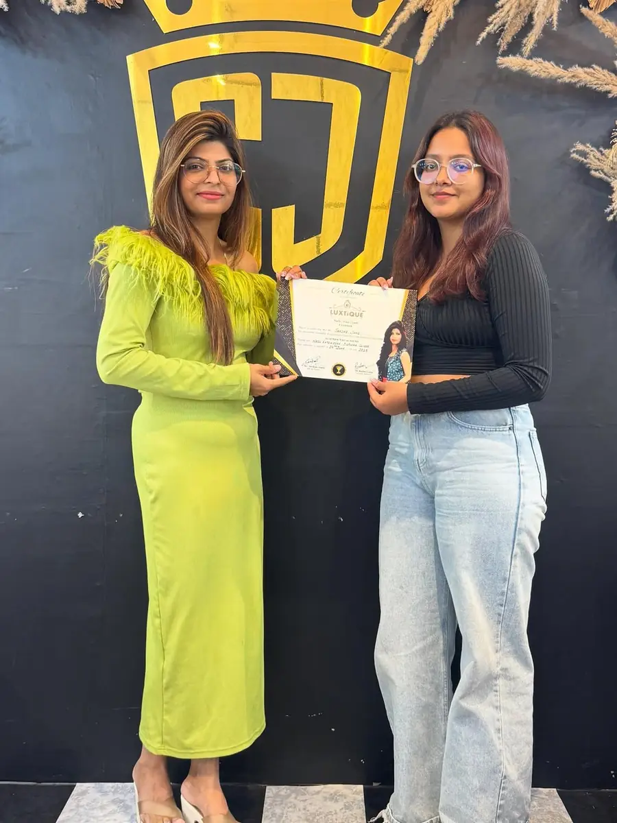 Sakshi — Luxtique Master Nail Artistry graduate from Udaipur