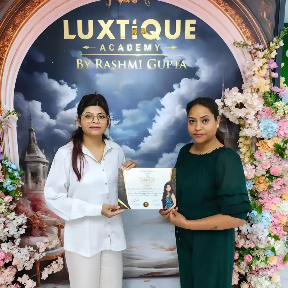 Sheena — Luxtique Master Nail Artistry graduate from Dubai, UAE