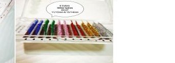 6 Color Glitter Lashes — D Curl