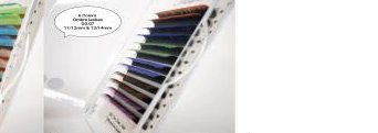 6 Color Ombre Lashes — D Curl