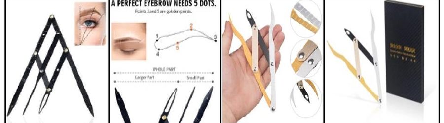 Stainless Steel Eyebrow Mapping Ruler