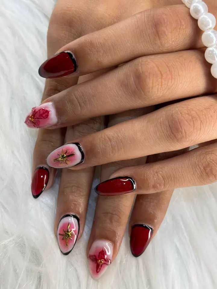 Nail extension look 2 — student work at Luxtique Academy