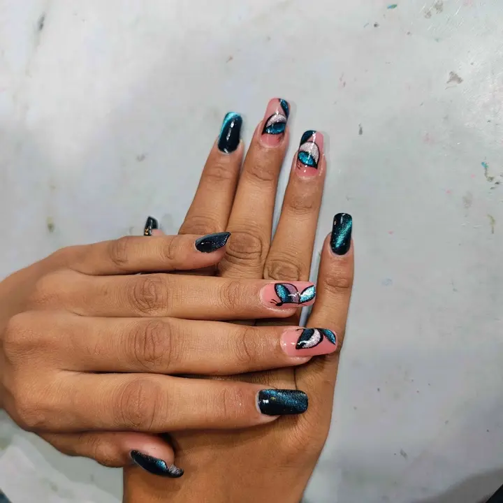 Nail extension look 3 — student work at Luxtique Academy