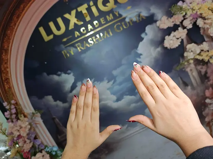Nail extension look 9 — student work at Luxtique Academy
